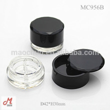 MC956B 2 colores con tapa giratoria cosméticos eyeliner gel recipiente / eyeliner gel case / eyeliner gel de embalaje / eyeliner gel pote